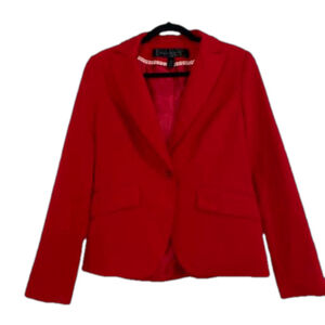Women's apostrophe Red Tailored Blazer Size 2